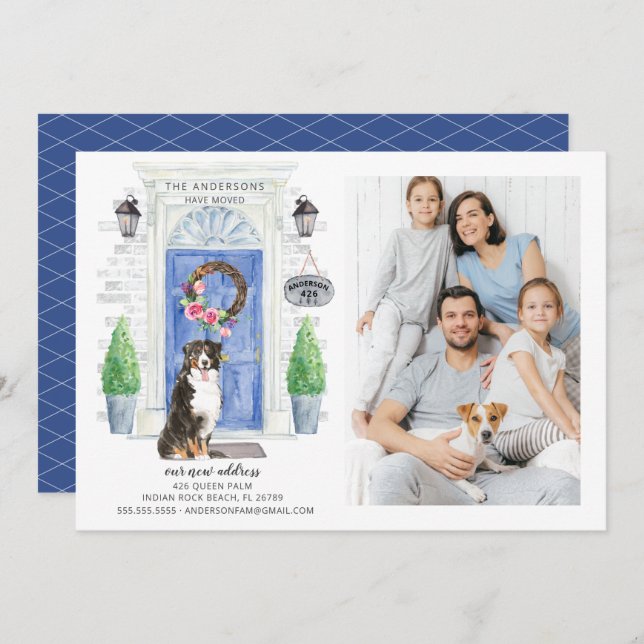 Anúncio de Movimento do Cachorro da Montanha Berne (Frente/Verso)