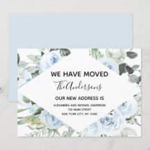 Anúncio de Movimento Floral Azul Dusty