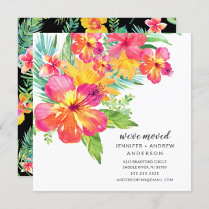 Anúncio de Movimento Floral Tropical Hibiscus