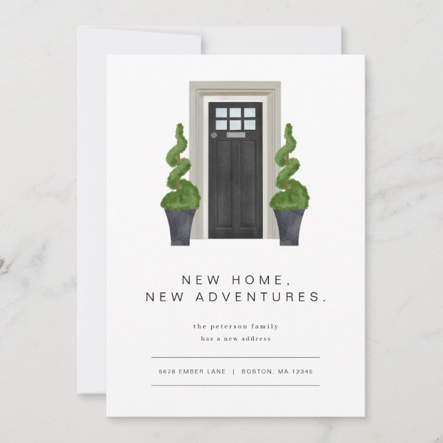 Anúncio de movimento moderno com porta frontal pre (Frente)