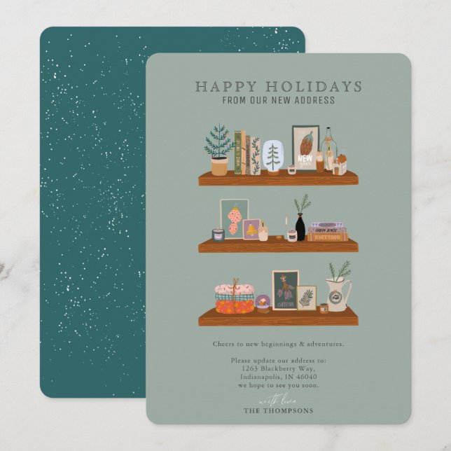 Anúncio de Movimento Verde de Prateleiras de Feria (Frente/Verso)