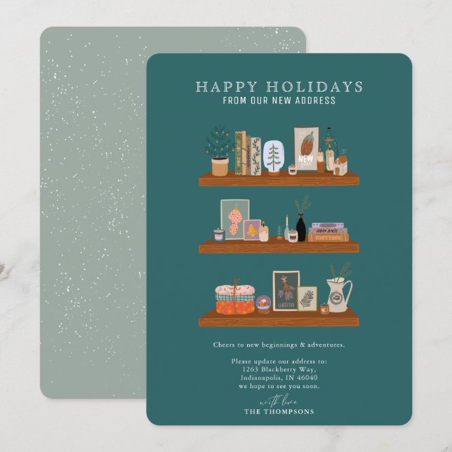 Anúncio de Movimento Verde de Prateleiras de Feria (Frente/Verso)