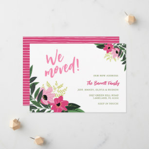 Anúncio de movimentos tropicais Rosa