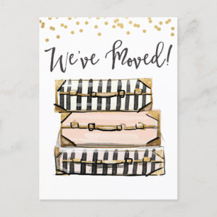 Anúncio de Mudança Cartão Postal de Mudança de End
