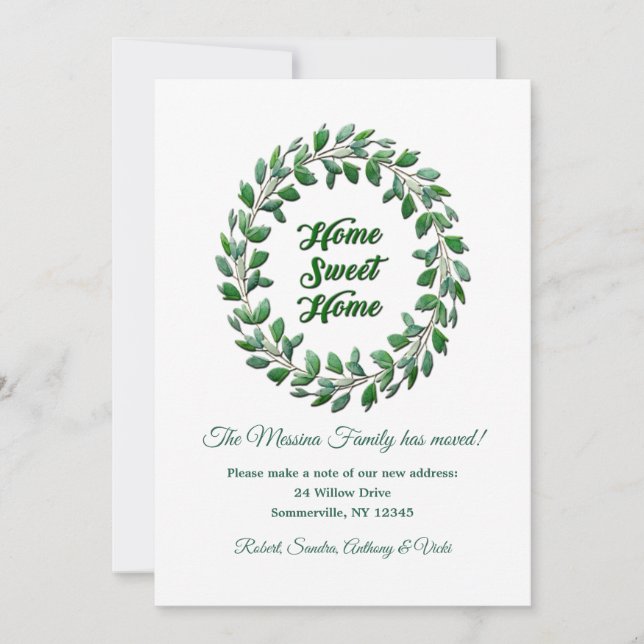 Anúncio de Mudança Casa Doce Lar (Frente)