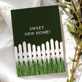 Anúncio de Mudança com cerca branca