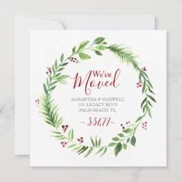 Anúncio de Mudança com Decoração de Natal