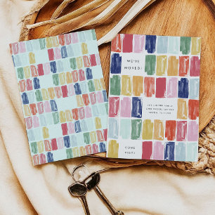 Anúncio de Mudança com Joias Pintadas e Brilhantes