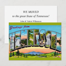 Anúncio de Mudança com Postcard do Tennessee