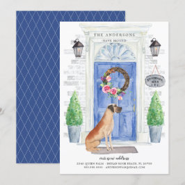 Anúncio de mudança da porta frontal do Dane