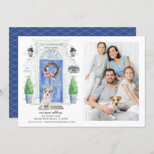 Anúncio de mudança da porta frontal do Jack Russel