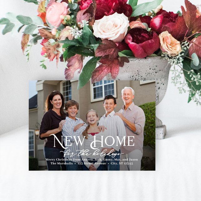 Anúncio de Mudança de Cartão de Natal Simply Home (Criador carregado)