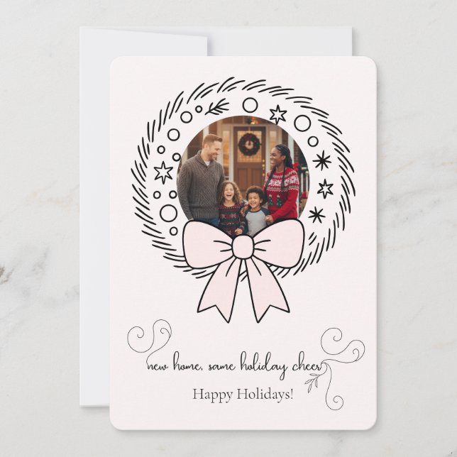 Anúncio de mudança de casa nova para as festas de  (Frente)