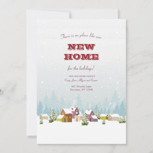 Anúncio de mudança de cenário de inverno colorido