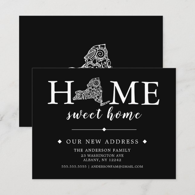 Anúncio de mudança de cor editável NOVA IORQUE (Frente/Verso)