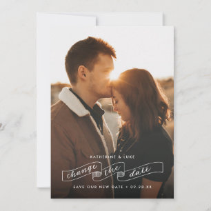 Anúncio de mudança de data de casamento adiado