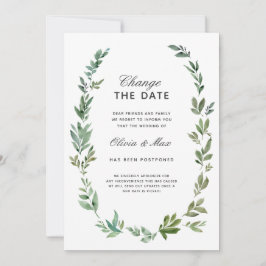 Anúncio de mudança de data do casamento adiado