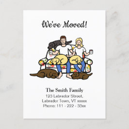 Anúncio de Mudança de Desenho Animado da Família L