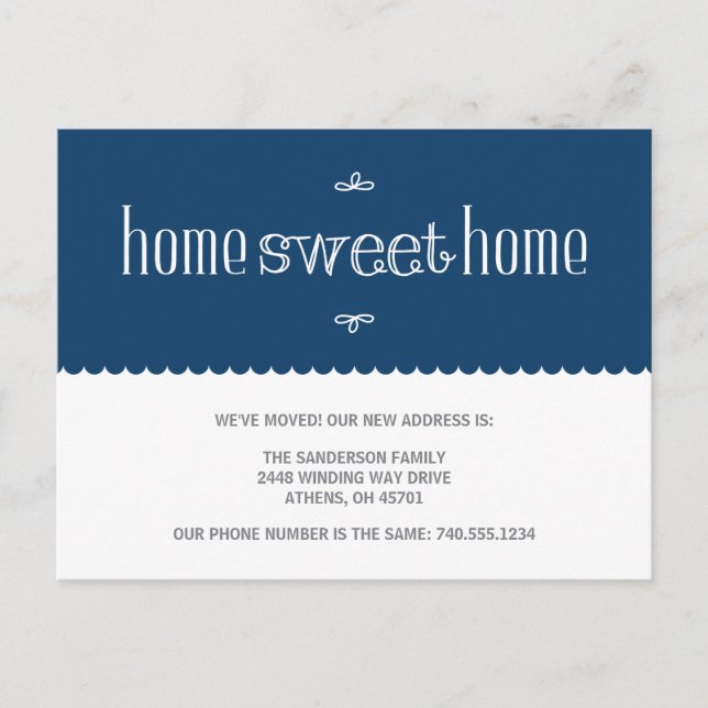 Anúncio de mudança de endereço (Frente)