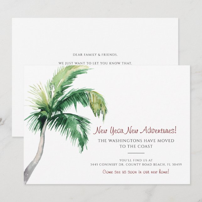 Anúncio de Mudança de Endereço da Palmeira (Frente/Verso)