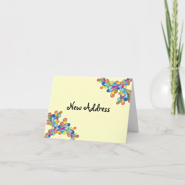 Anúncio de mudança de endereço do Corner Curls (Frente)