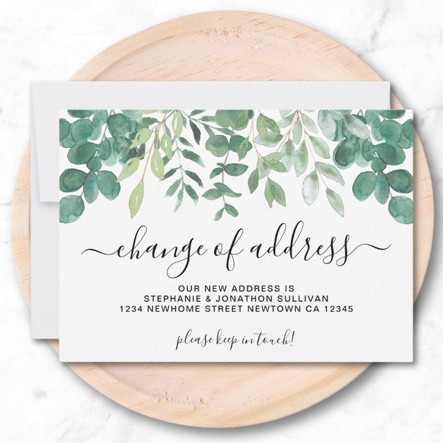 Anúncio de Mudança de Endereço em Greenery (Criador carregado)