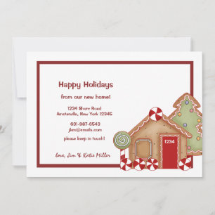 Anúncio de mudança de feriado no Gingerbird Hous