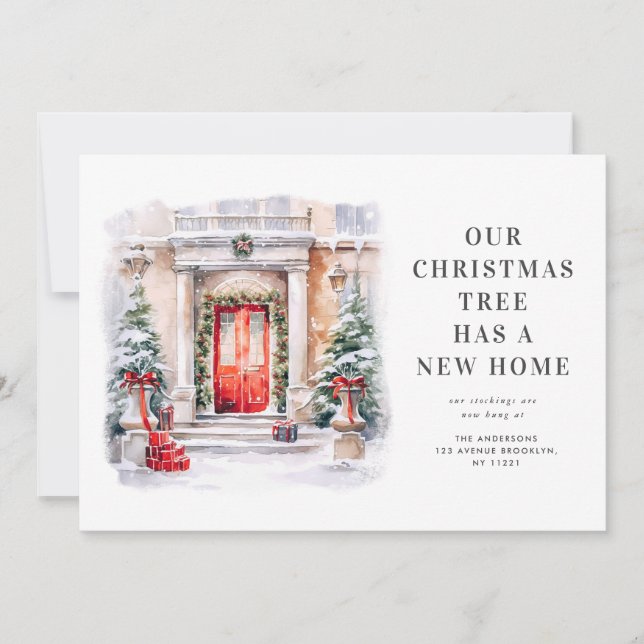 anúncio de mudança de férias da porta de natal (Frente)