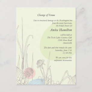 Anúncio de Mudança de Local nos Campos Pastel