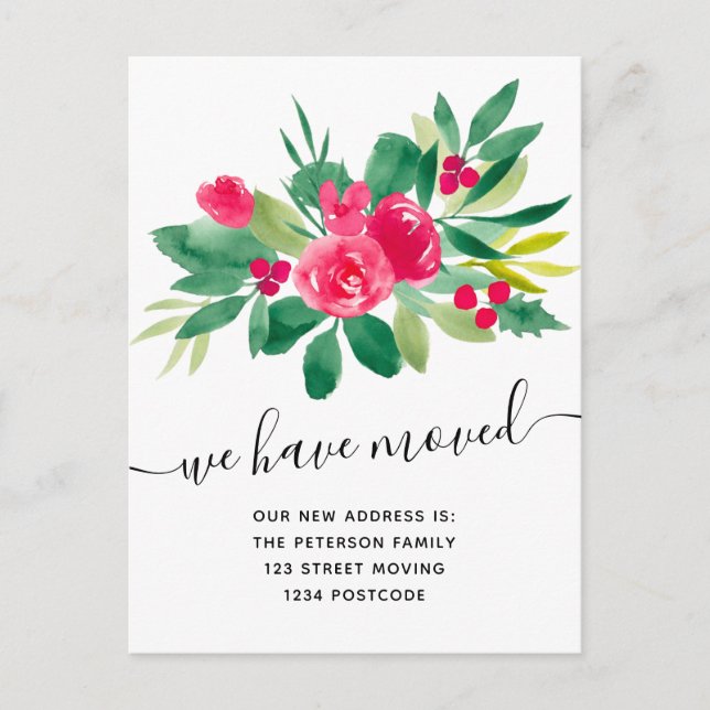 Anúncio de mudança de Natal (Frente)