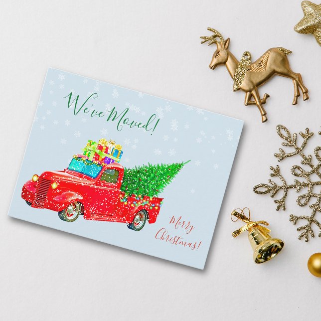 Anúncio de mudança de Natal e Feriados Nós nos mud (Criador carregado)