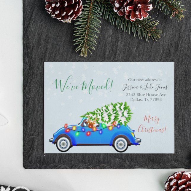 Anúncio de mudança de Natal Férias Mudamos (Criador carregado)