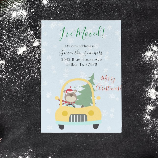 Anúncio de mudança de Natal que mudei (Criador carregado)