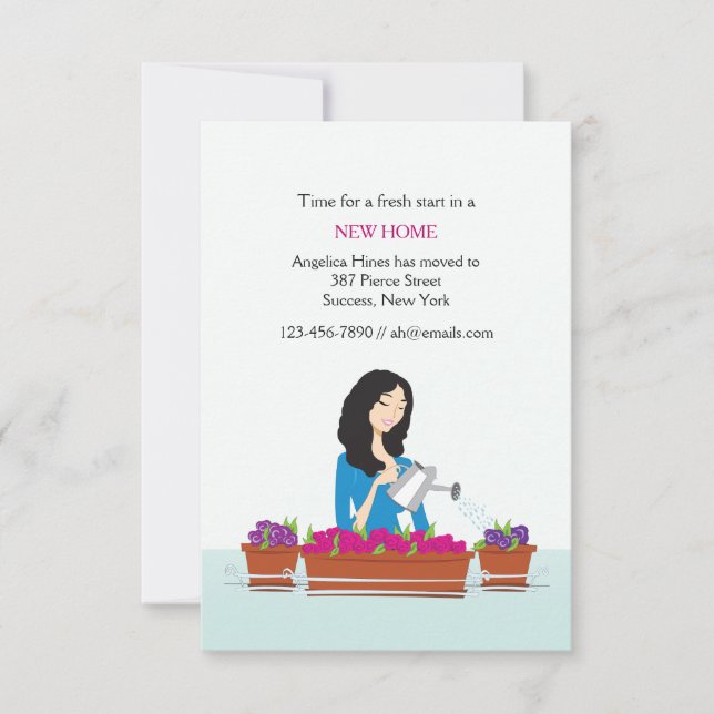 Anúncio de Mudança de Rega de Plantas (Frente)