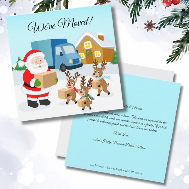 Anúncio de Mudança do Papai Noel e das Rena (Criador carregado)