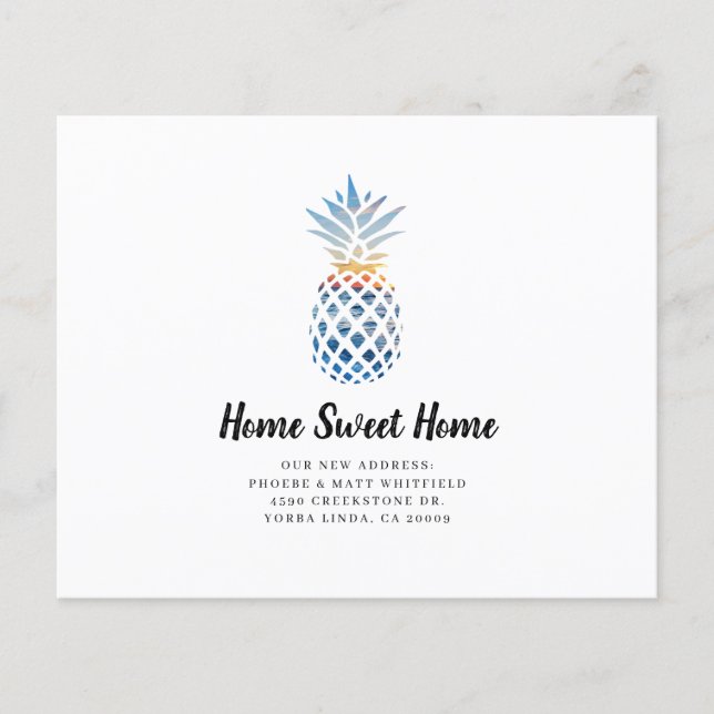 Anúncio de Mudança Elegante de Endereço em Movimen (Frente)