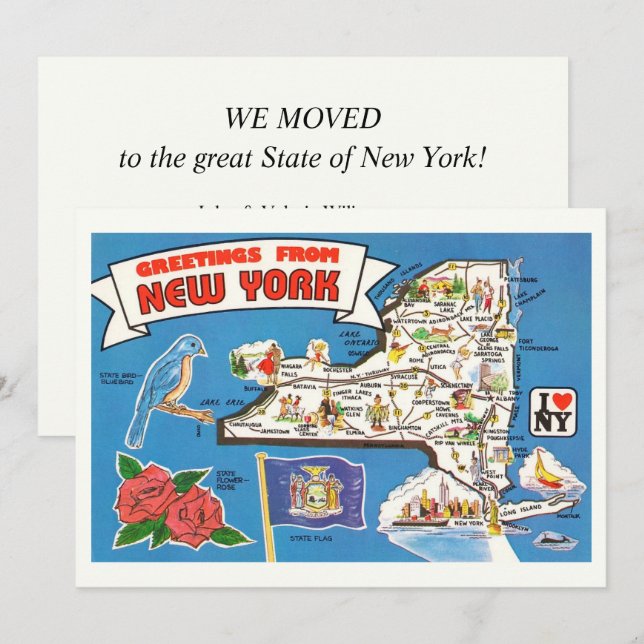 Anúncio de Mudança em Nova York  (Frente/Verso)