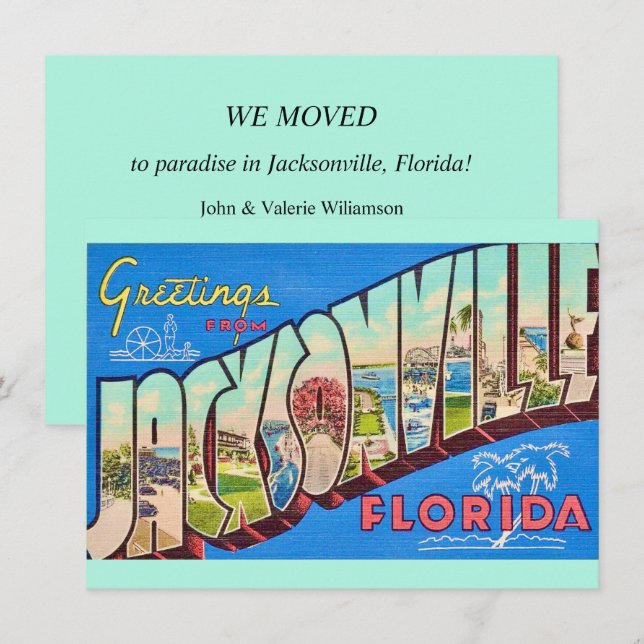 Anúncio de Mudança Jacksonville FL (Frente/Verso)