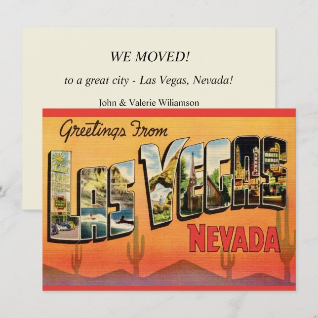 Anúncio de Mudança Las Vegas NV (Frente/Verso)