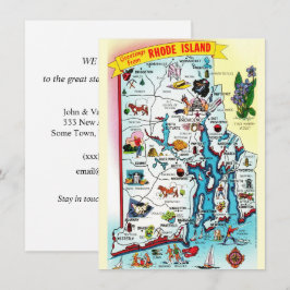 Anúncio de Mudança Mapa de Rhode Island