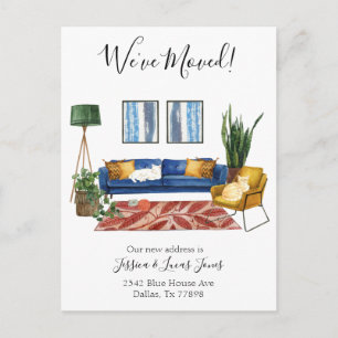 Anúncio de Mudança na Sala de Estar Já Nos Mudamos