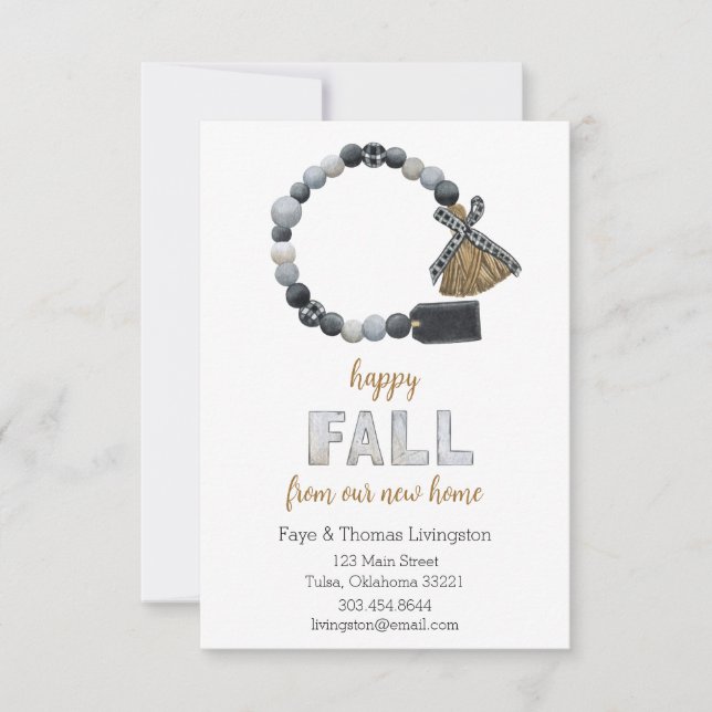 Anúncio de Mudança para Casa de Outono Já nos Muda (Frente)