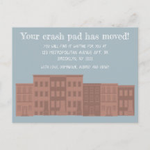 Anúncio de mudança personalizado em cartão-postal