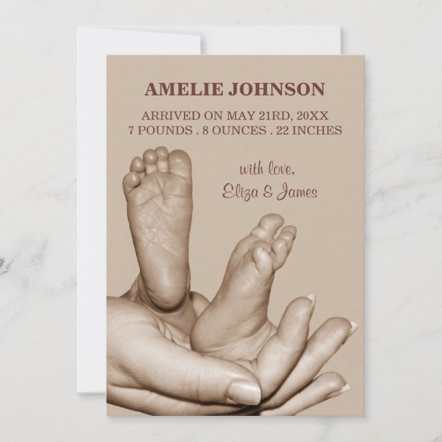 Anúncio de Nascimento (Frente)