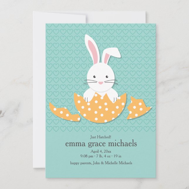 Anúncio de Nascimento Bastante Odiado (Frente)