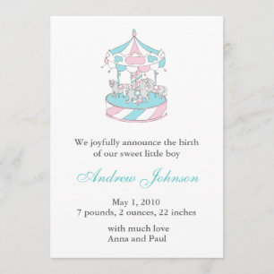 Anúncio de Nascimento - Carrusel