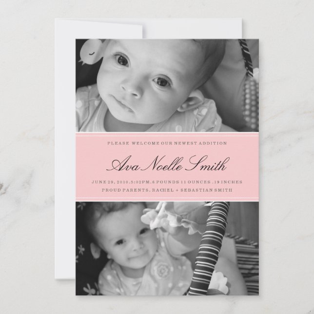 ANÚNCIO DE NASCIMENTO CLÁSSICO (Frente)