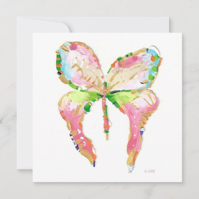 Anúncio de Nascimento da Borboleta de Abril (Frente)