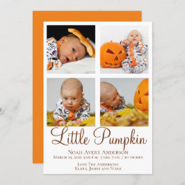 Anúncio de Nascimento da Foto de Ação de Graças