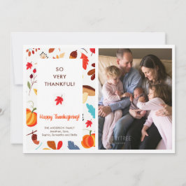 Anúncio de Nascimento da Foto de Ação de Graças de